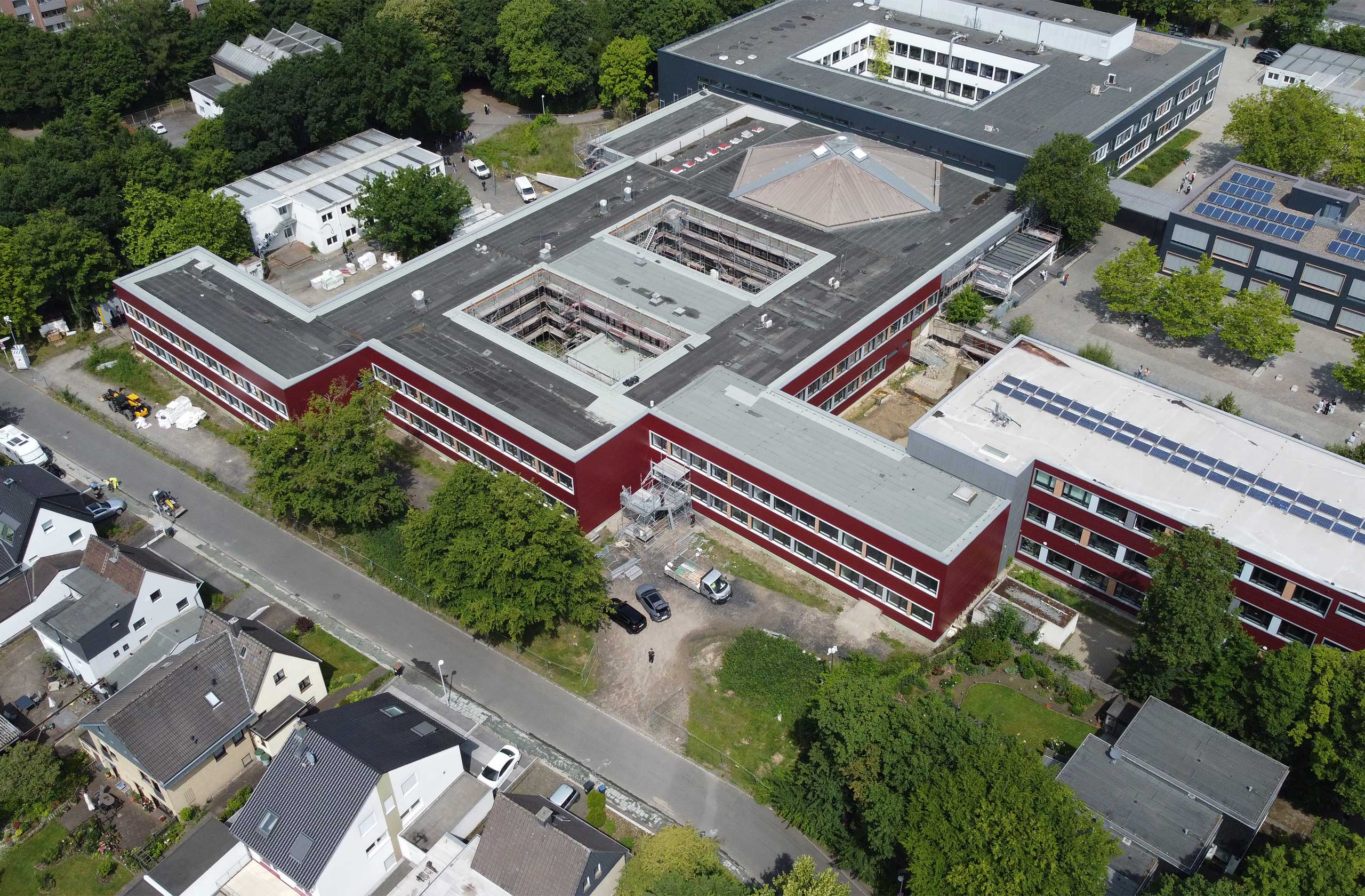 Luftbild Schulzentrum Broich