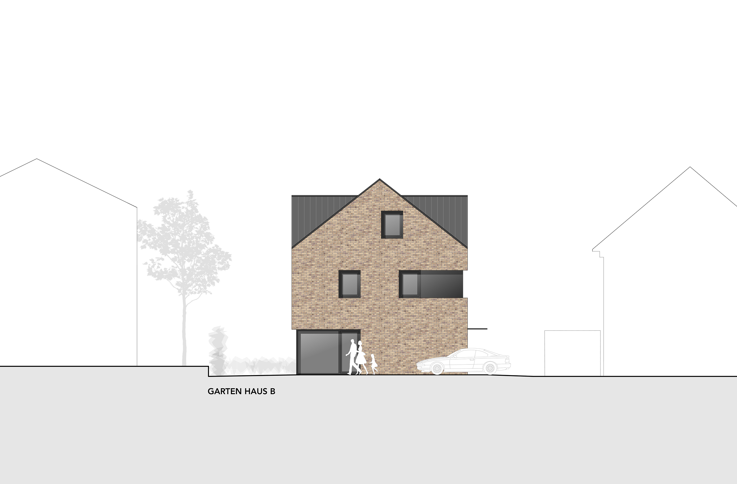 Ansicht der Wohnbebauung FS21 in Mülheim