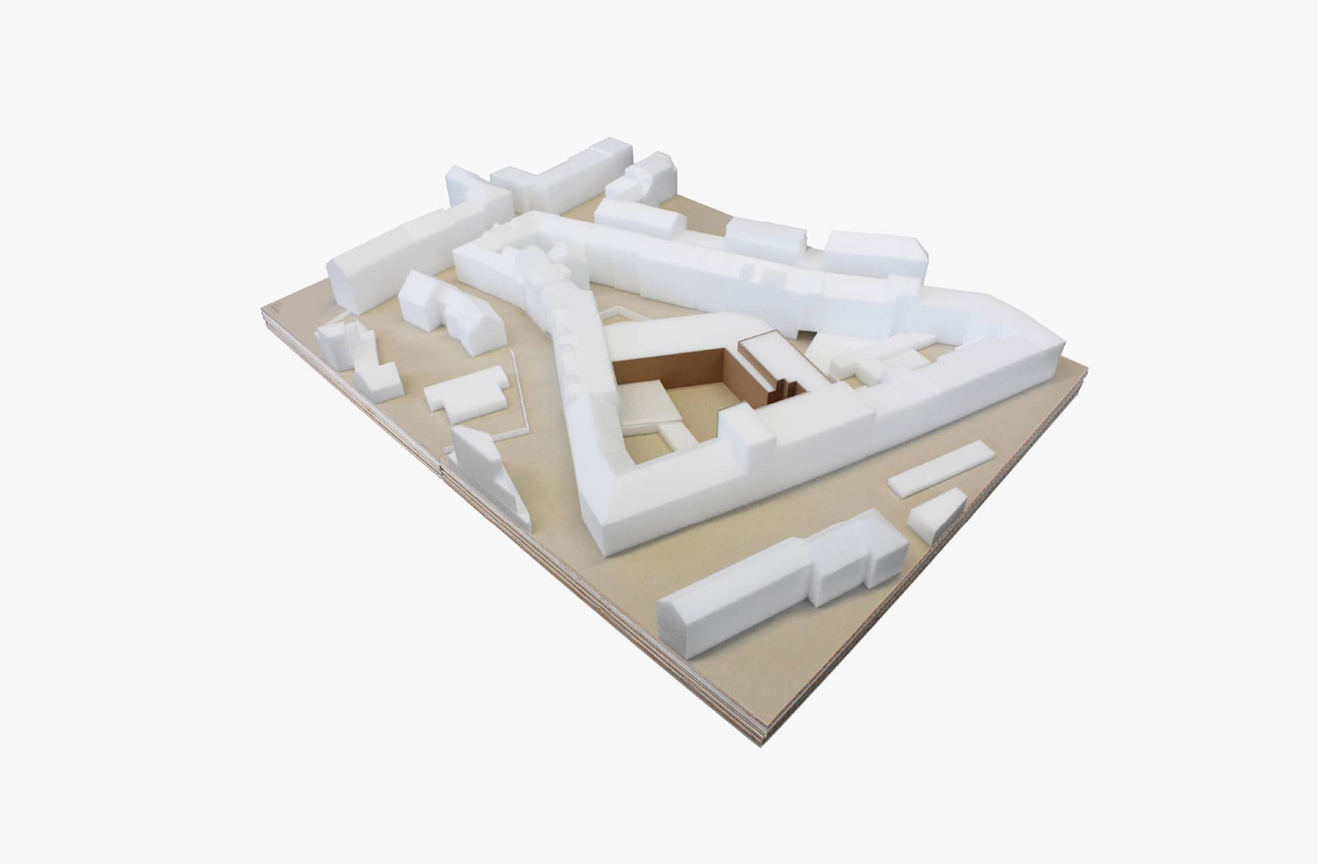 Gebäudemodell der sanierten Fassade