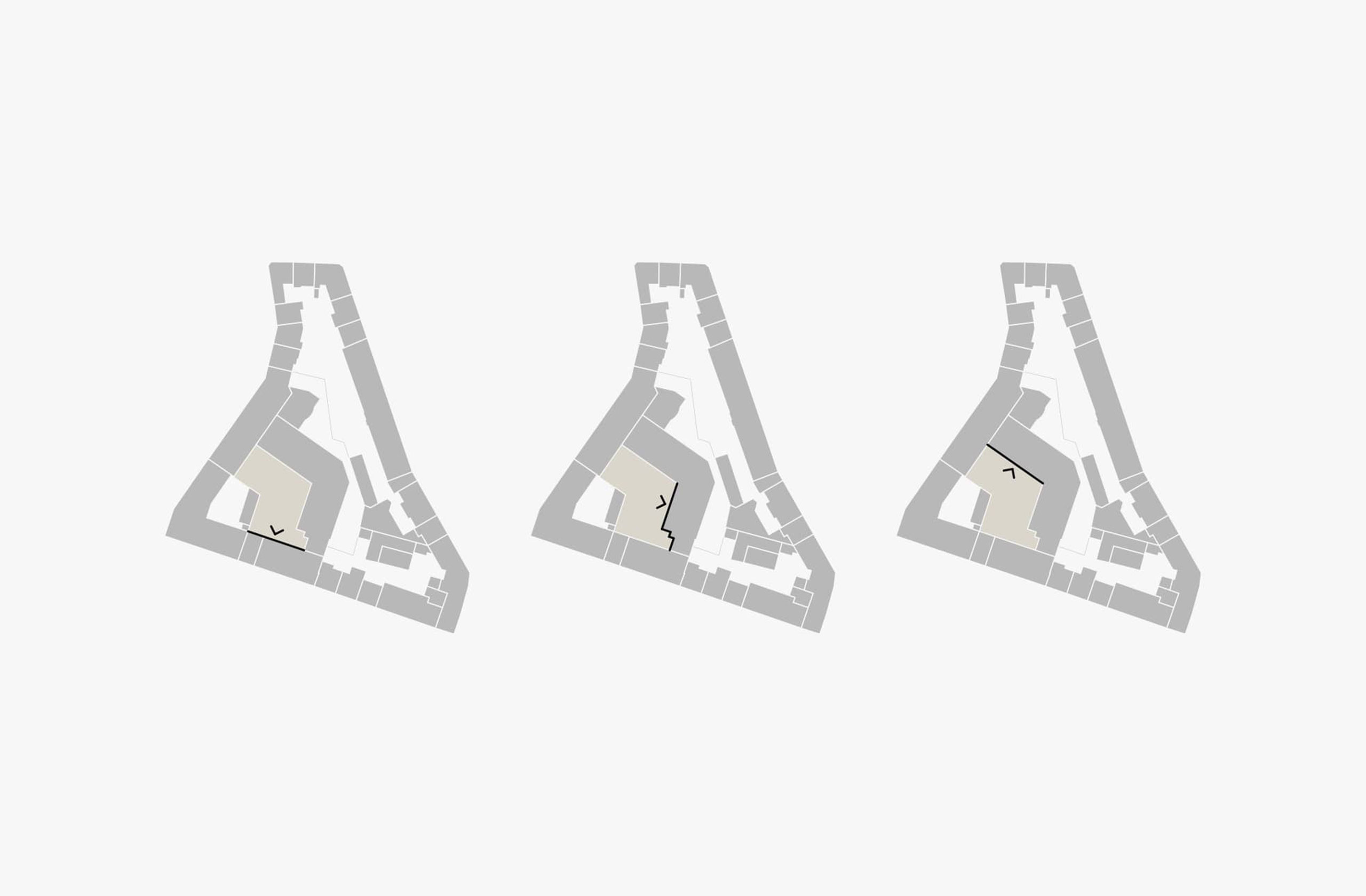 Grundrissvarianten zur Fassadensanierung