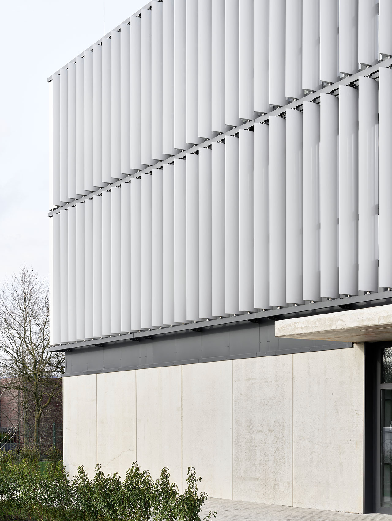 Detailansicht der Fassadenstruktur