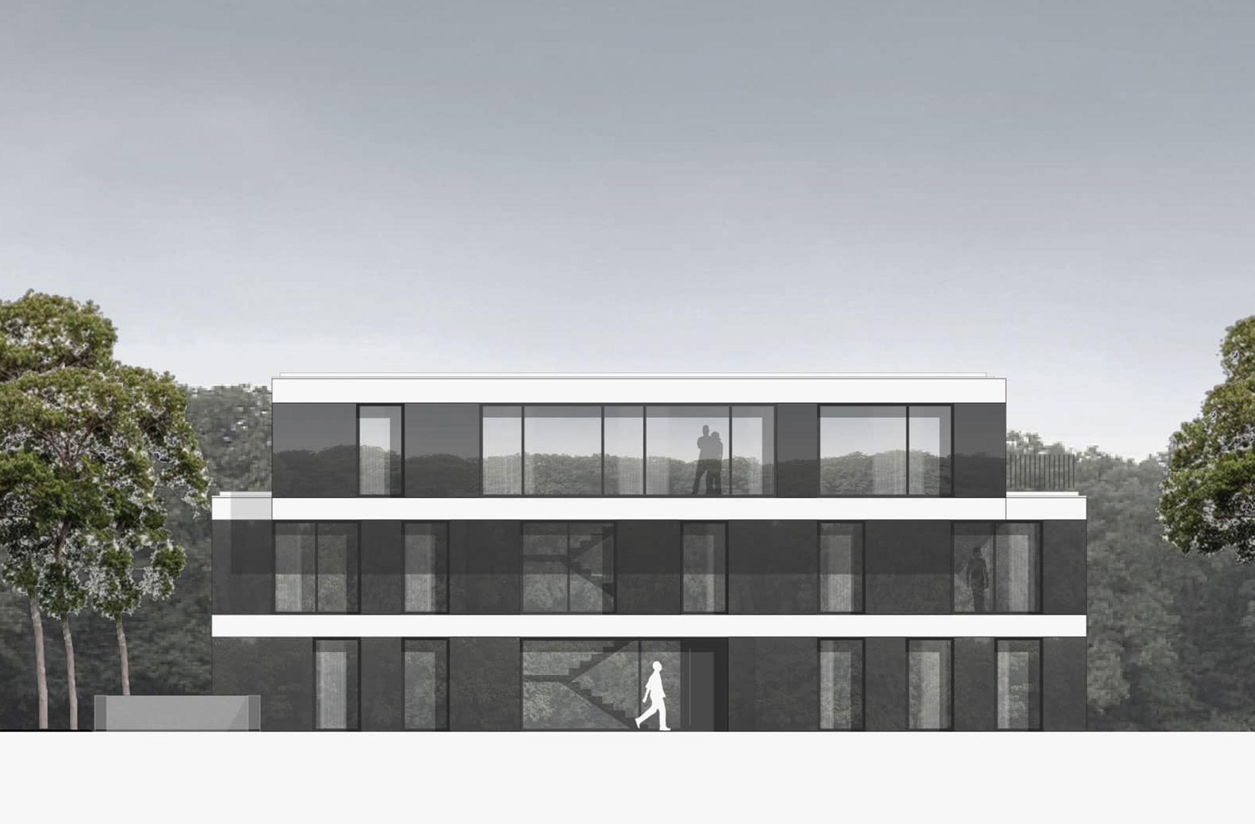 Gesamtansicht der geplanten Wohnbebauung